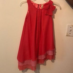 Salmon colored dress